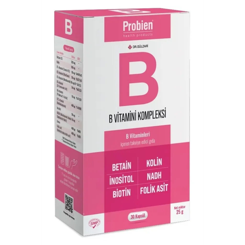 Dr. Gülzari Vitamin B Kompleks 30 Kapsül