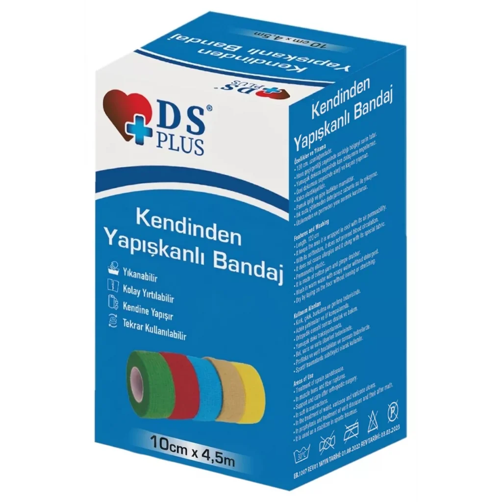 Ds Plus Coban Bandaj 10 cm x 4,5 m - Sarı