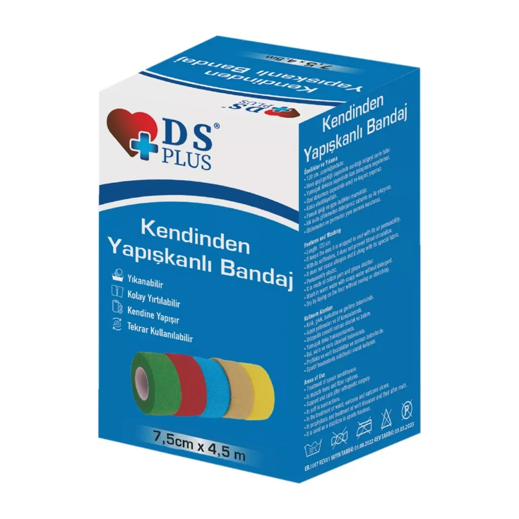 Ds Plus Coban Bandaj 7,5 cm x 4,5 m - Yeşil