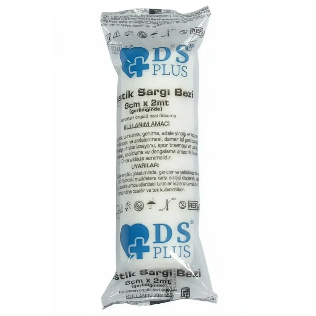 DS Plus Sargı Bezi Elastik 8 cm x 2 m