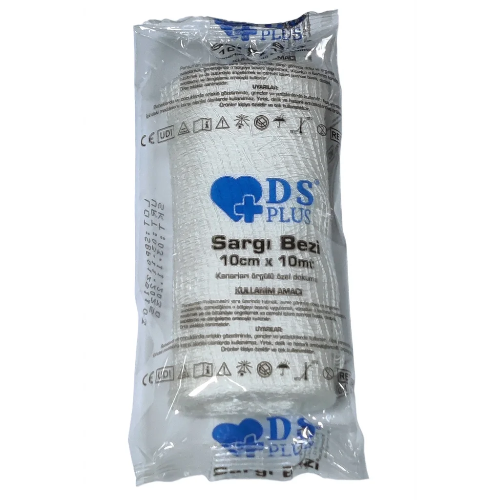 DS Plus Sargı Bezi Hidrofil 10 cm x 10 m