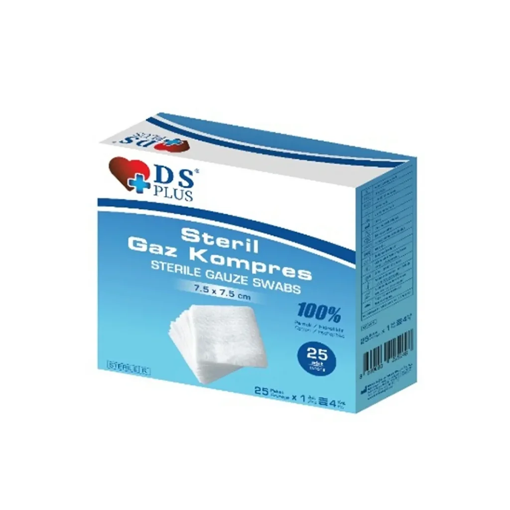 Ds Plus Steril Gaz Kompres 7,5x7,5 cm 25li