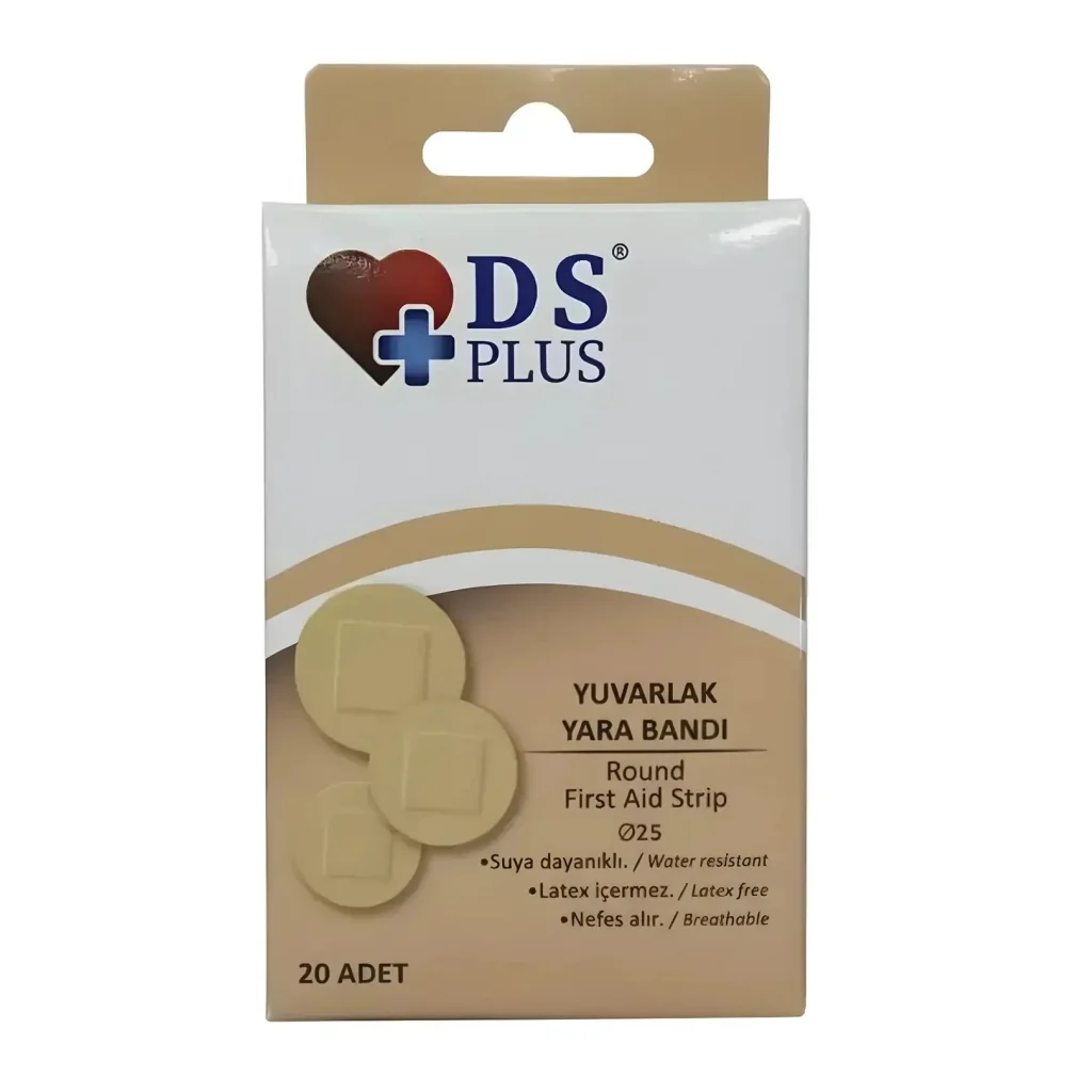 DS Plus Yuvarlak Yara Bandı 20 Adet