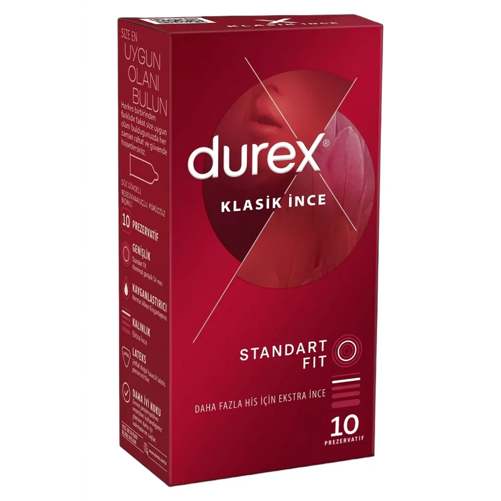 Durex Prezervatif Klasik İnce 10lu