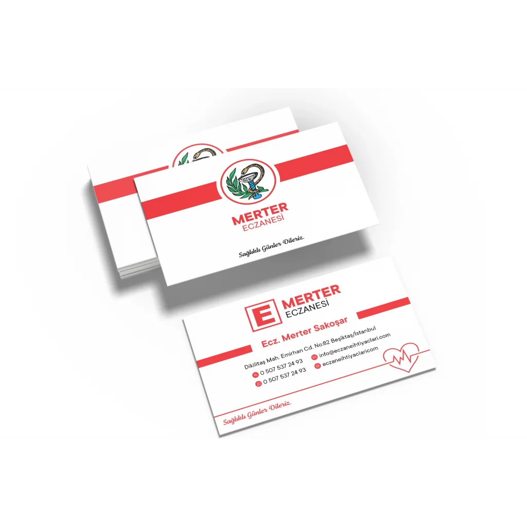 Eczane Kartvizit No:90 1000 Adet