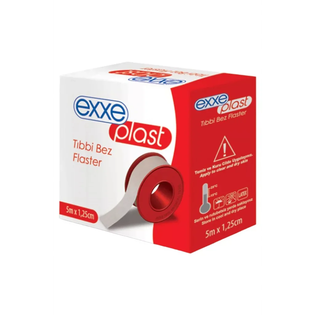 Exxe Plast Tıbbi Bez Flaster 5 m x 1,25 cm