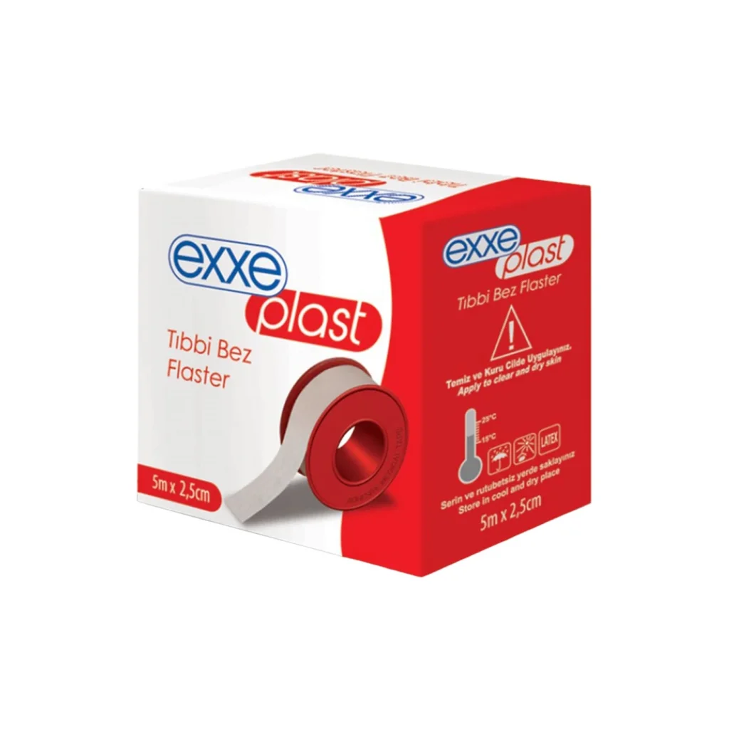Exxe Plast Tıbbi Bez Flaster 5 m x 2,5 cm