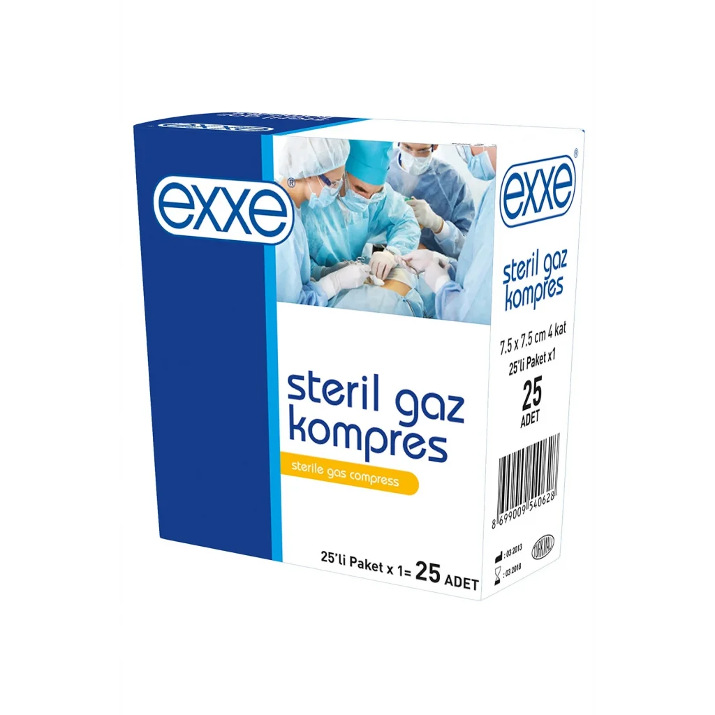 Exxe Steril Gaz Kompres 7,5x7,5 cm 5li - 5 Adet