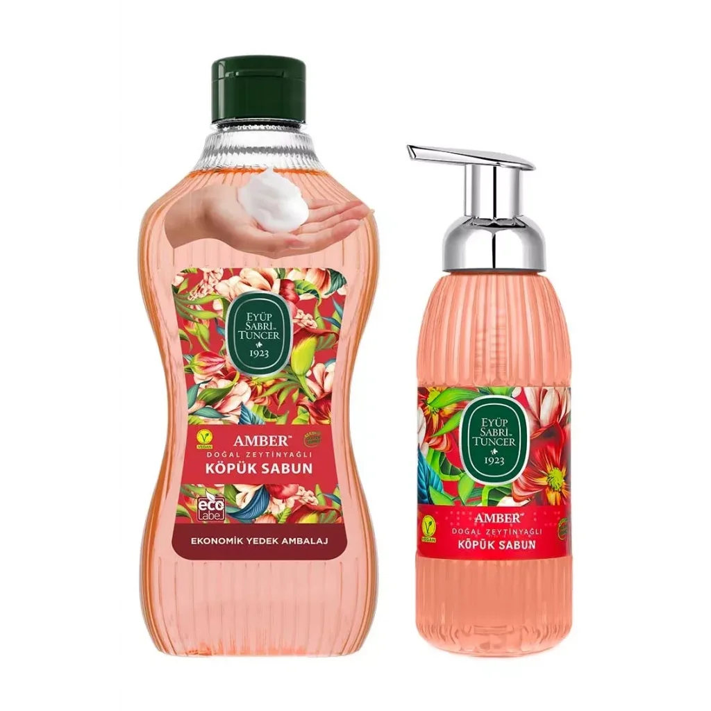 Eyüp Sabri Tuncer Amber Doğal Zeytinyağlı Köpük Sabun 1.5 lt + 500 ml