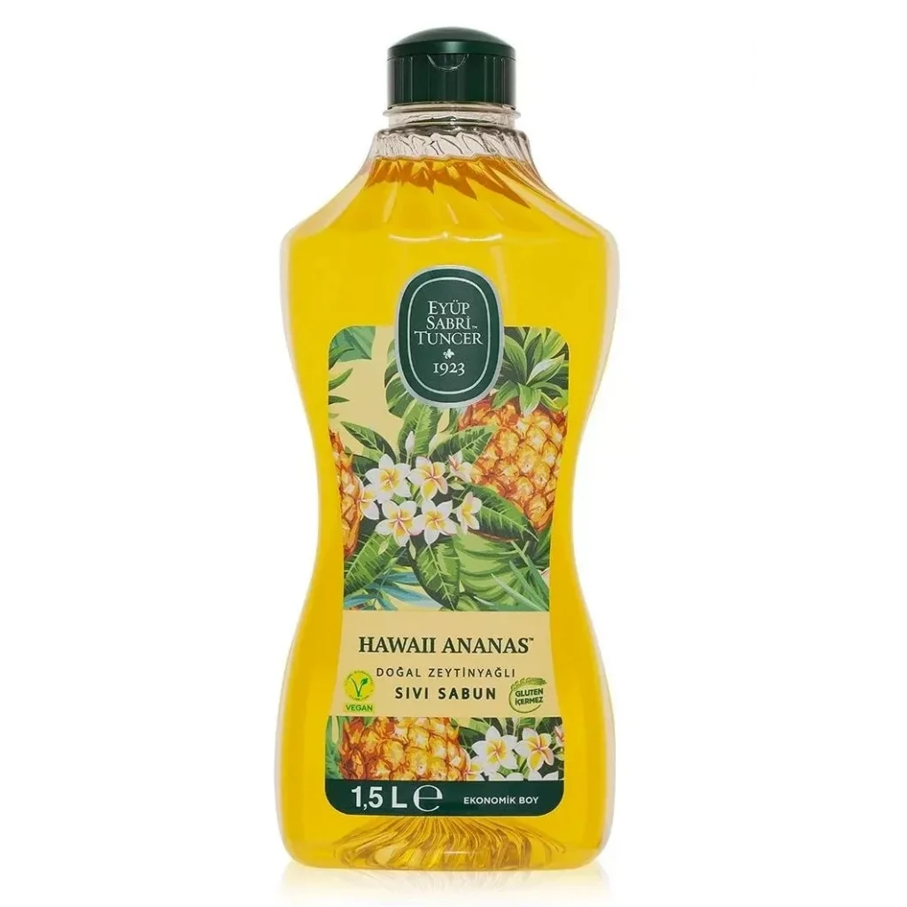 Eyüp Sabri Tuncer Doğal Zeytinyağlı Hawaii Ananas Sıvı Sabun 1.5 lt