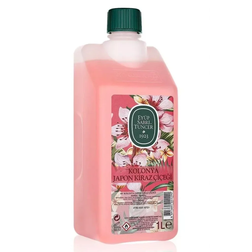 Eyüp Sabri Tuncer Kilit Kapaklı Japon Kiraz Çiçeği Kolonyası 1 lt