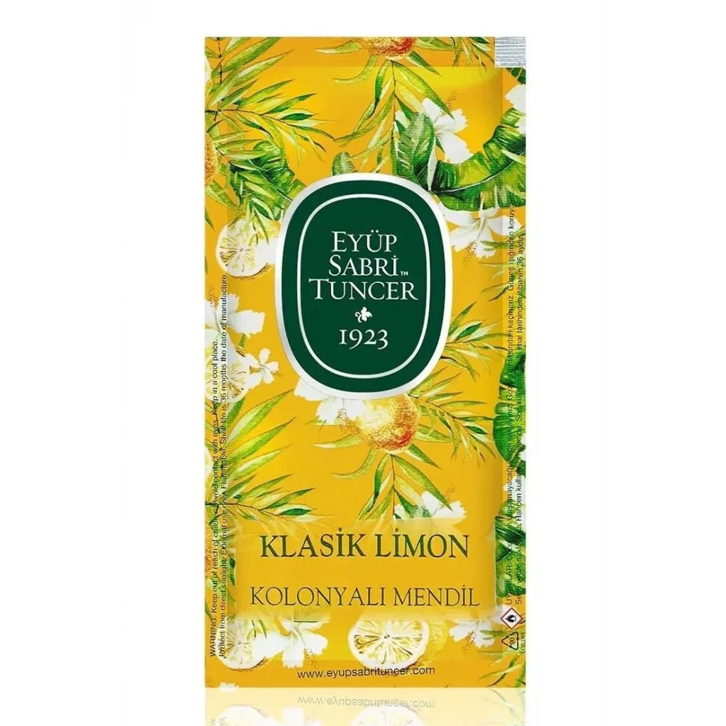 Eyüp Sabri Tuncer Klasik Limon Kolonyalı Mendil 150li