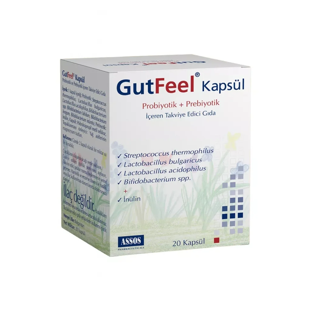 Gutfeel Prebiyotik Probiyotik 20 Kapsül