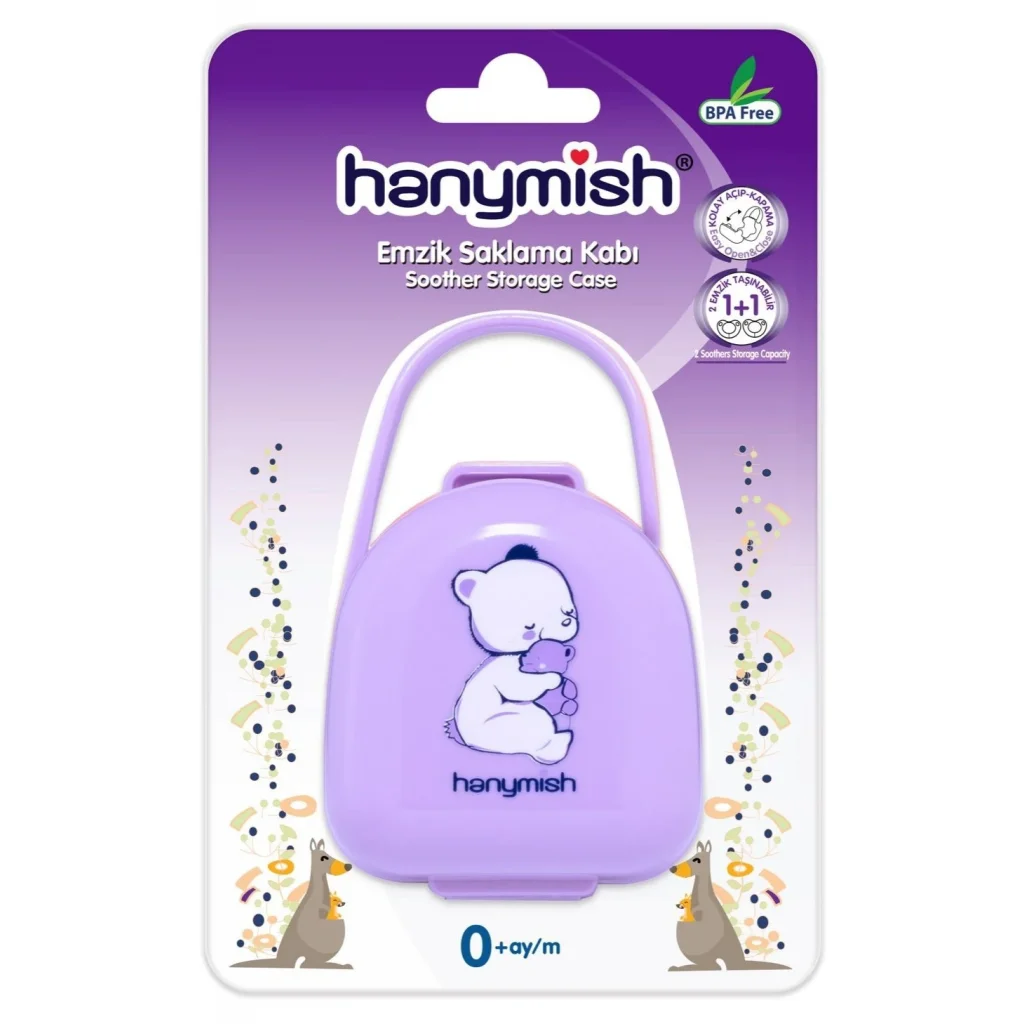 Hanymish Emzik Saklama Kabı - Mor