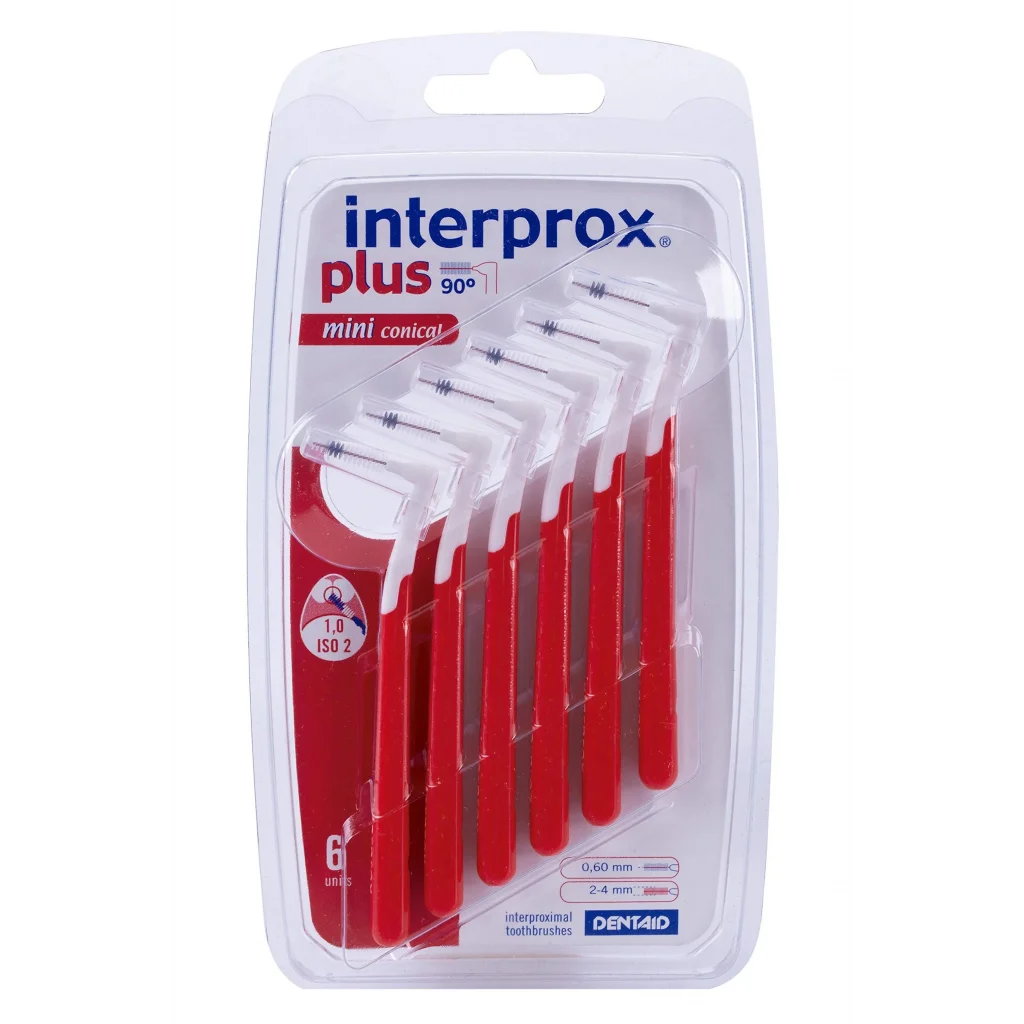 Interprox Plus Mini Conical Arayüz Fırçası Kırmızı 0.6 mm 6 Adet