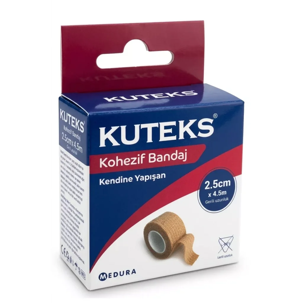 Kuteks Kohezif Bandaj 2,5 cm x 4,5 m