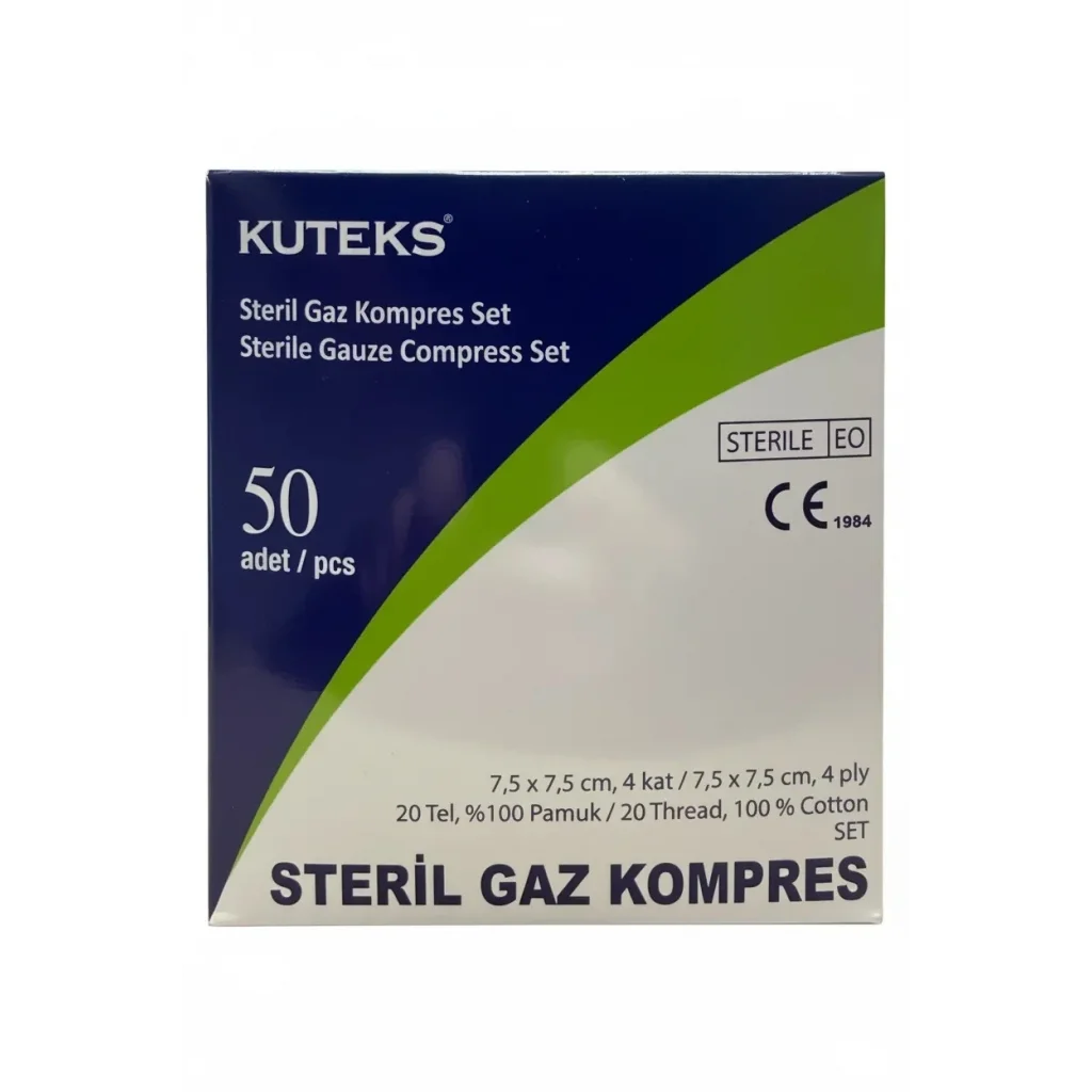 Kuteks Steril Gaz Kompres Eko 7.5 x 7.5 cm (2x25) 50li