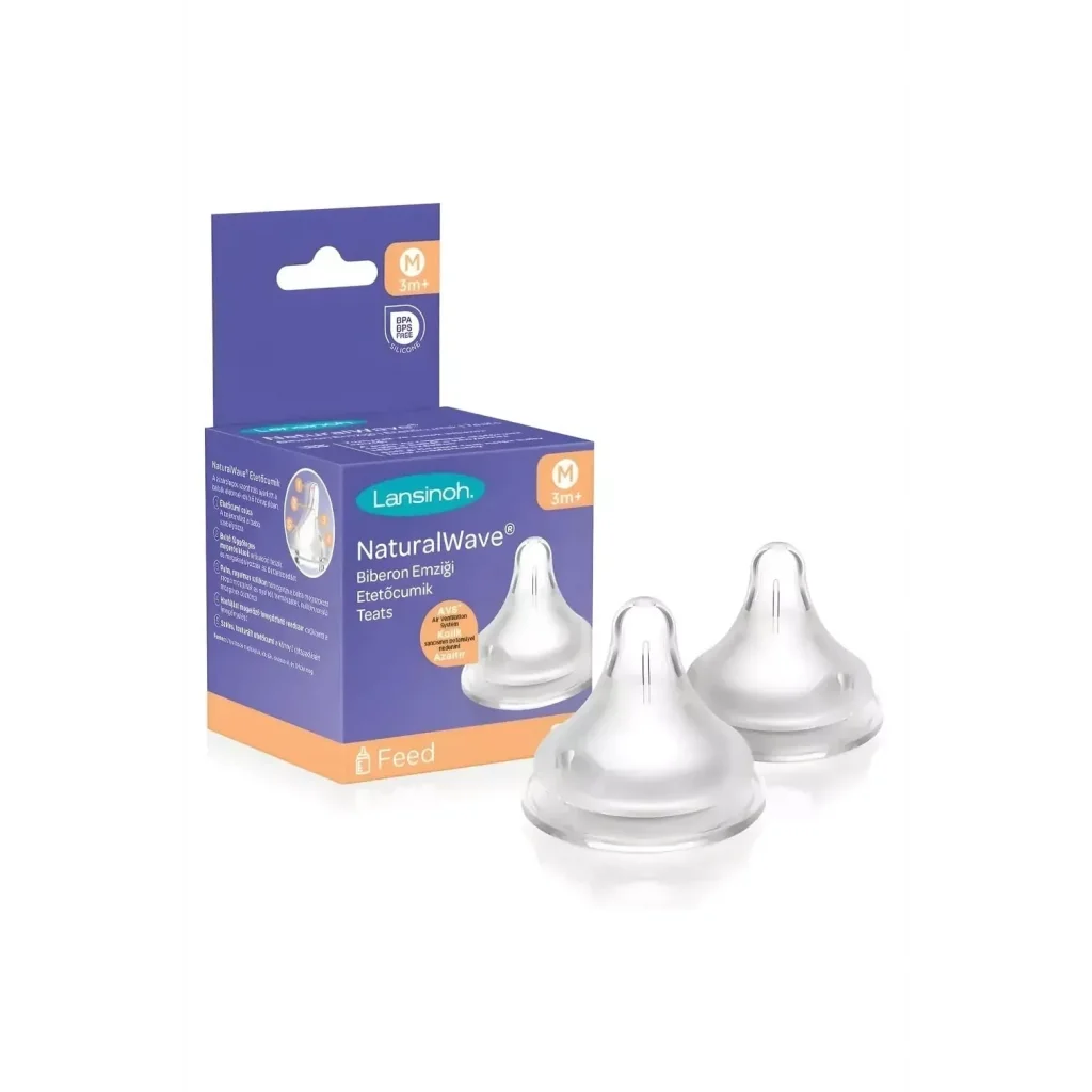 Lansinoh Natural Wave Biberon Emziği Orta Akışlı