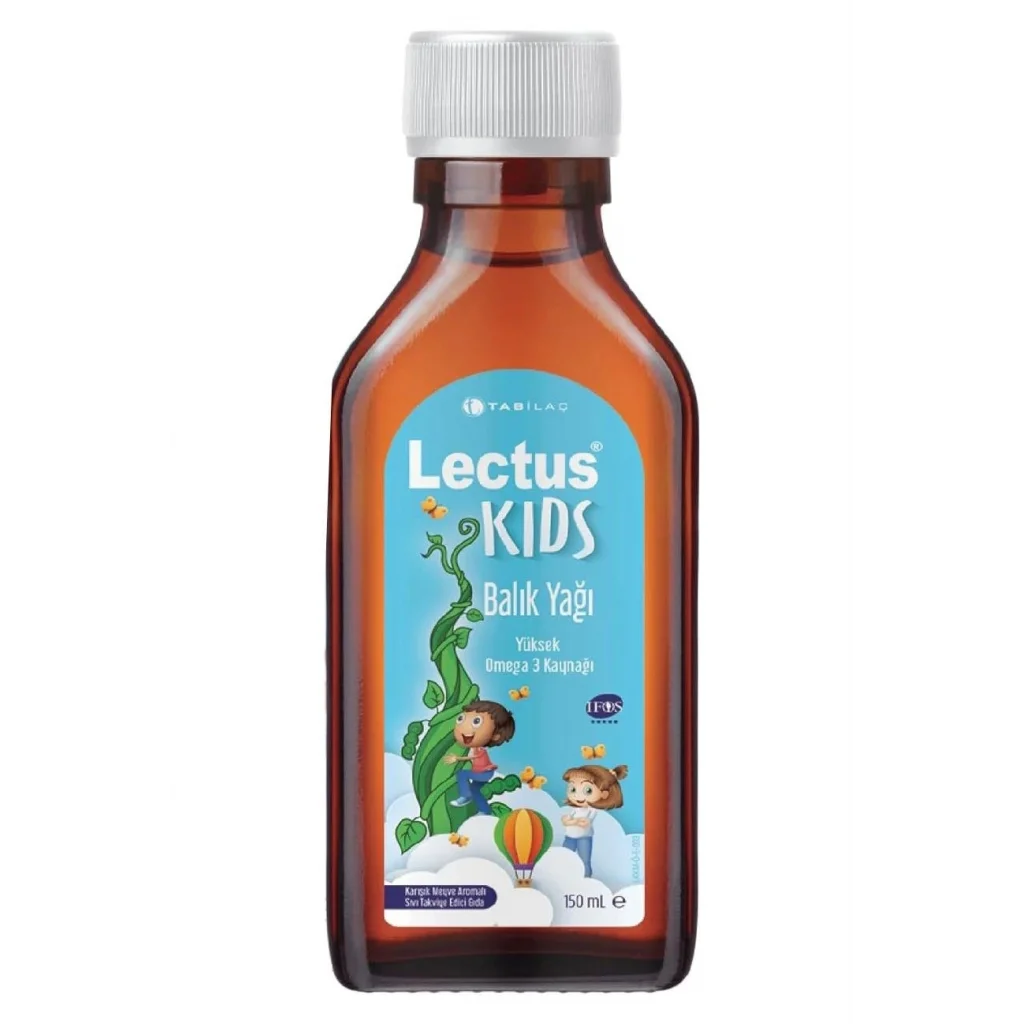 Lectus Kids Kral Şakir Karışık Meyve Aromalı Balık Yağı 150 ml