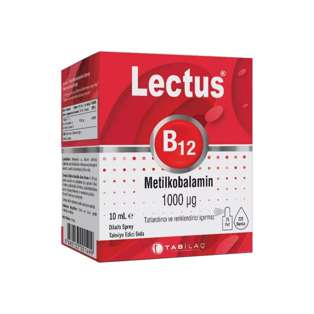 Lectus Metilkobalamin Dilaltı Sprey 10 ml