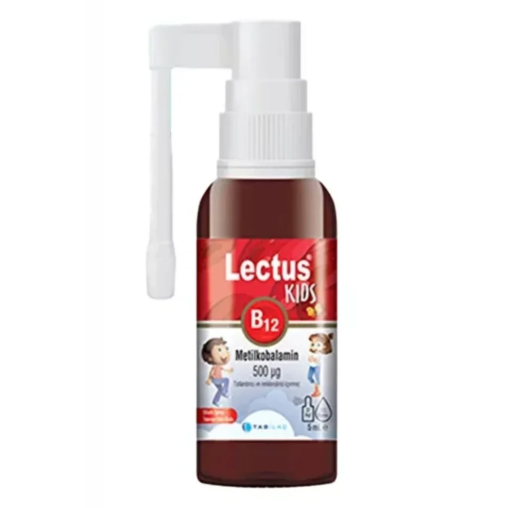 Lectus Metilkobalamin Kids B12 Dil Altı Sprey 5 ml