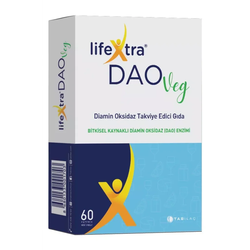 LifeXtra DAOVeg Diamin Oksidaz Takviye Edici Gıda 30 Tablet