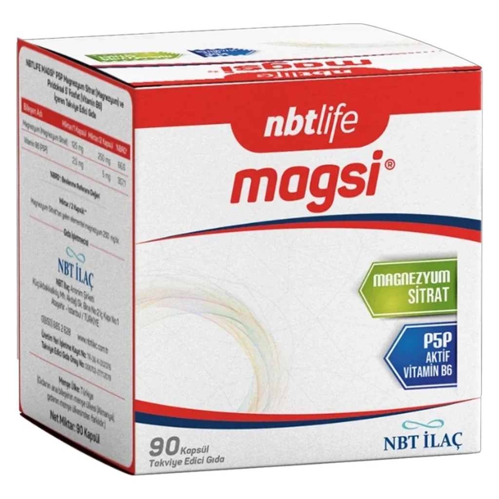 NBT Life Magsi P5P Vitamin B6 90 Kapsül