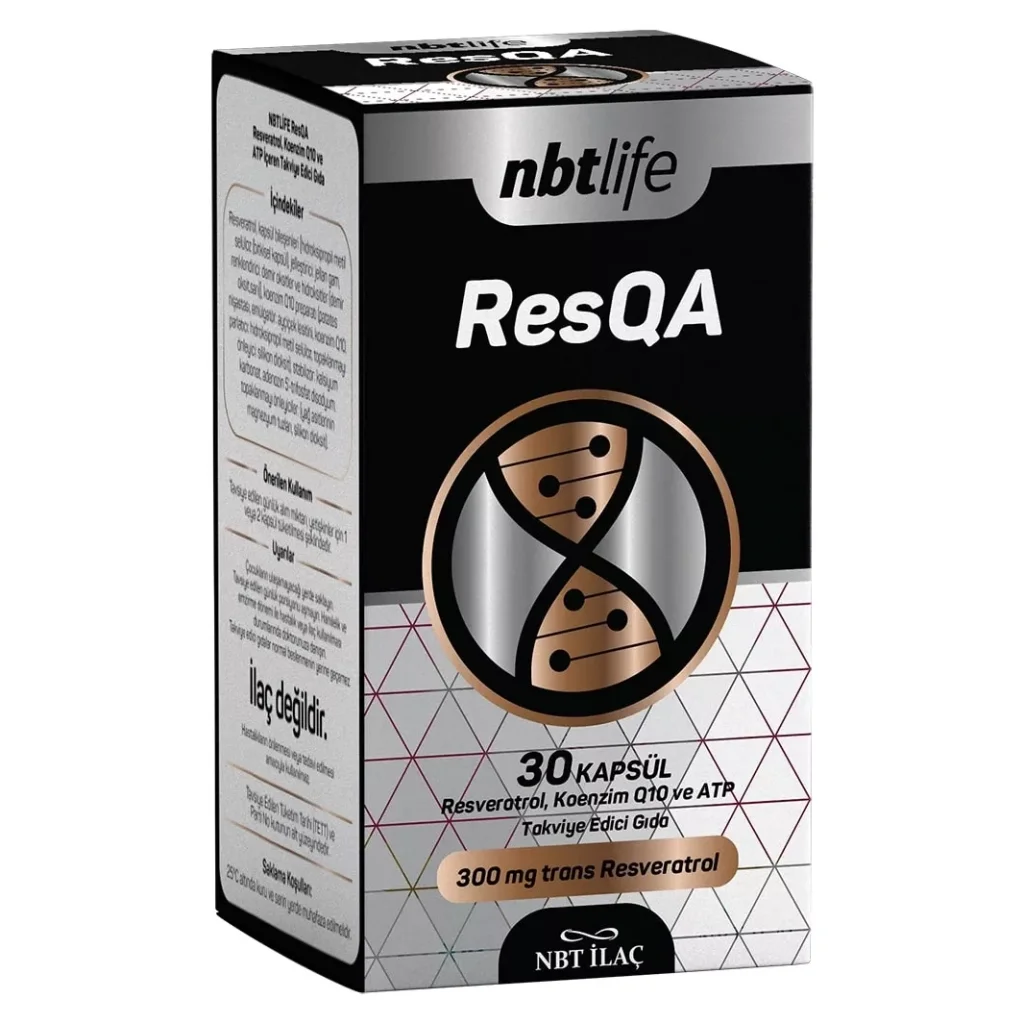 NBT Life ResQa Resveratrol ve Koenzim Q10 30 Kapsül