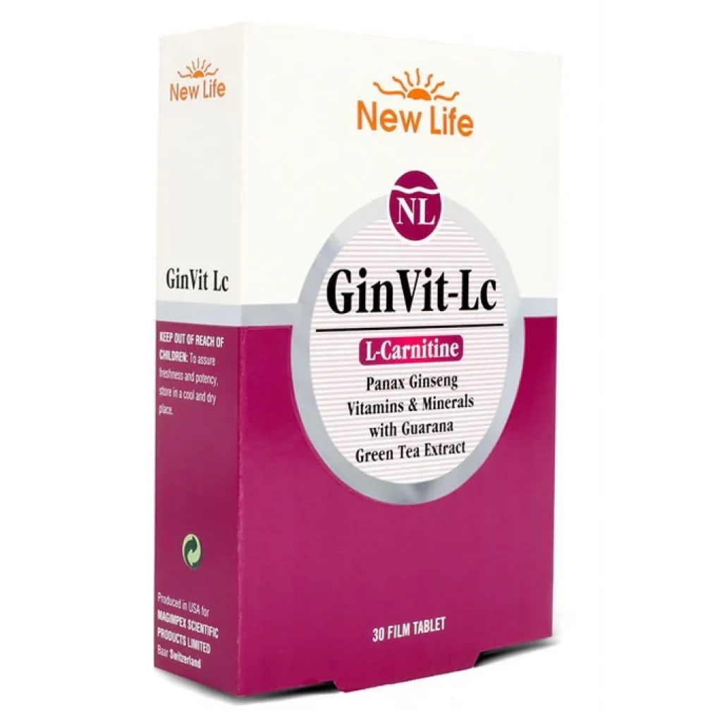 New Life GinVit-Lc L- Carnitine 30 Film Tablet