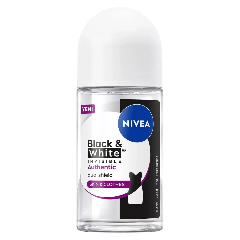 Nivea Black White Authentic Kadın Roll-On Deodorant 50 ml