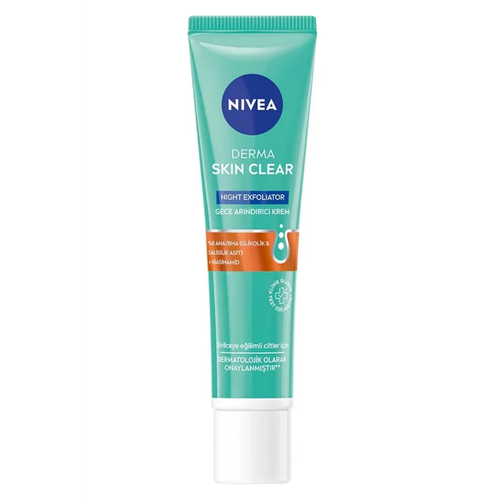 Nivea Derma Skin Clear Gece Arındırıcı Krem 40 ml