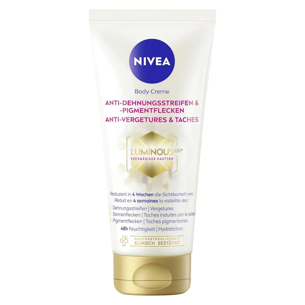Nivea Luminous 630 Leke ve İz Karşıtı Vücut Bakım Kremi Çatlak ve Güneş Lekesi 48 Saat Nem 200 ml