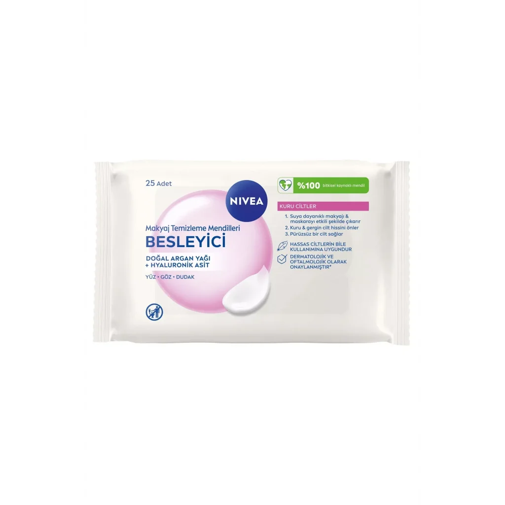 Nivea Makyaj Temizleme Mendili 3in1 Kuru Ciltler 25 Yaprak