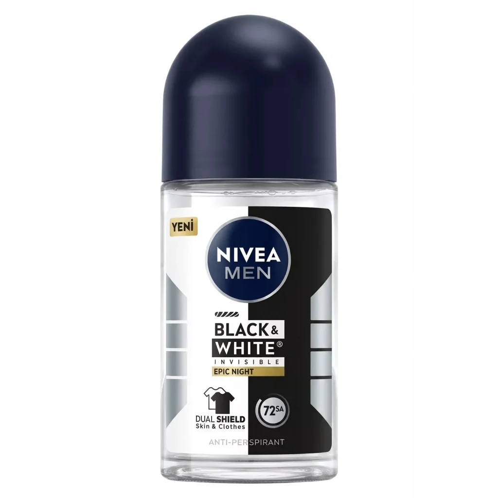 Nivea Men Black White Epic Night Erkek Roll-On Deodorant 50 ml