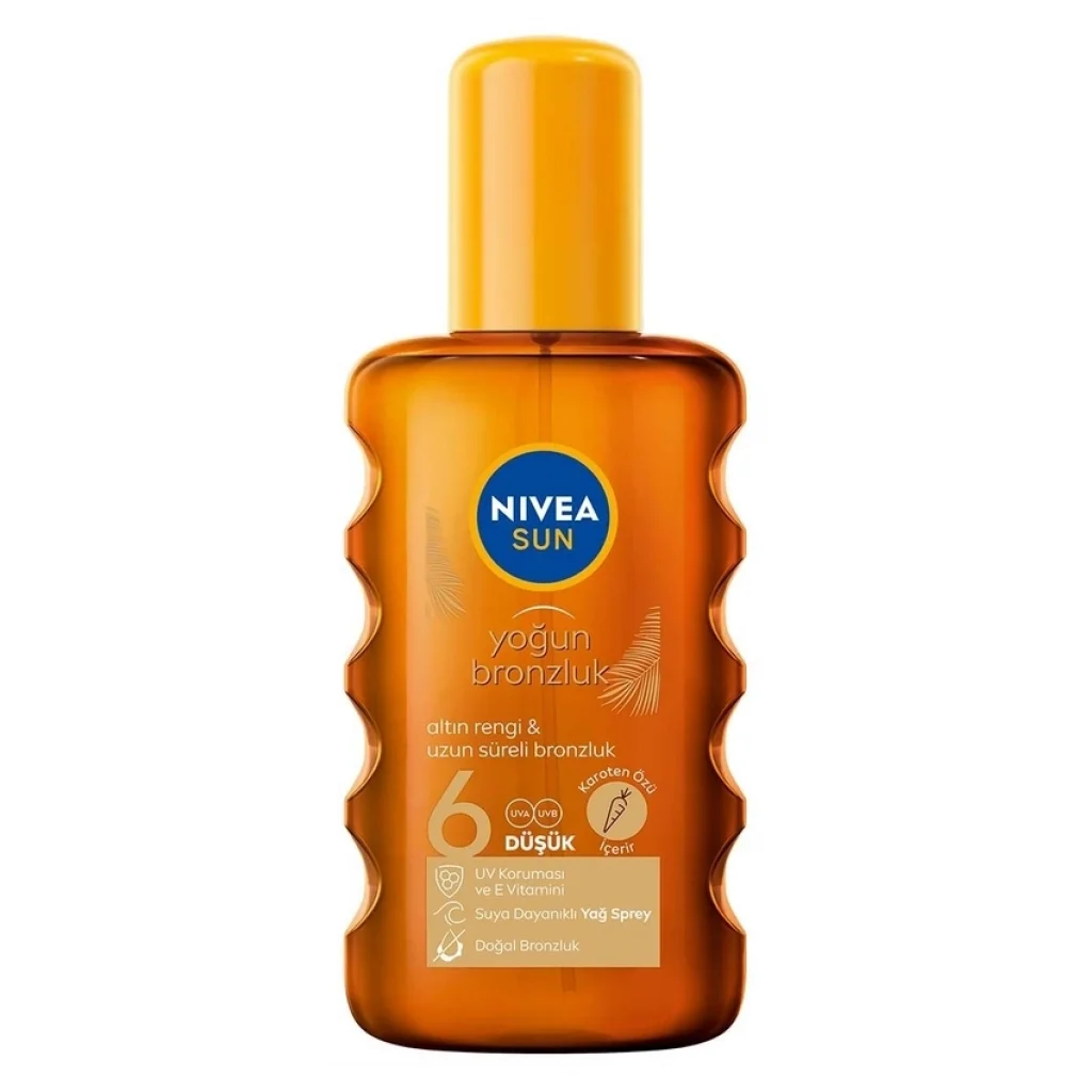 Nivea Sun Bronzlaştırıcı Vücut Güneş Yağı SPF6 200 ml