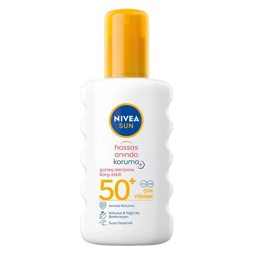 Nivea Sun Hassas Anında Koruma Güneş Koruyucu Sprey SPF50 200 ml