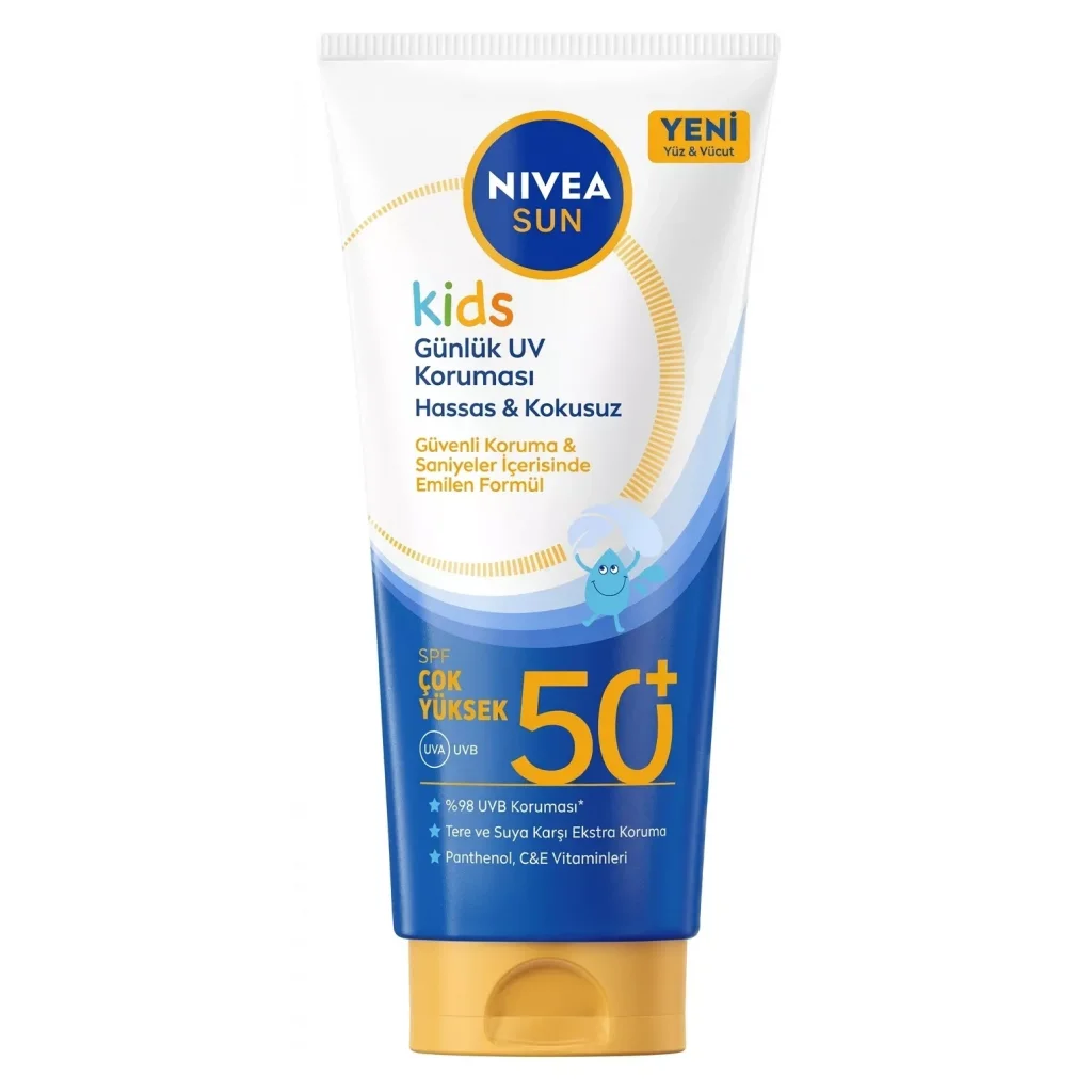 Nivea Sun Kids 50+SPF Çocuk Yüz ve Vücut Güneş Koruyucu Krem 100 ml