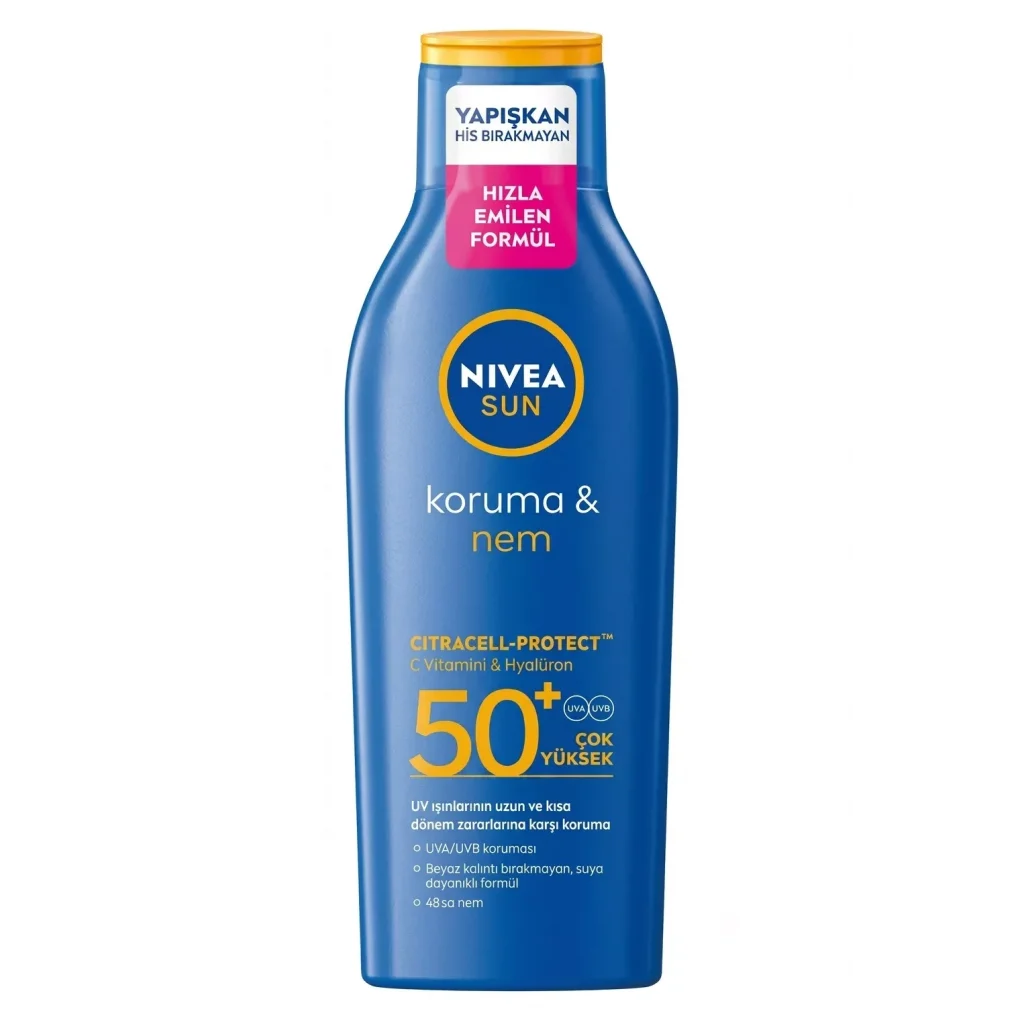 Nivea Sun Koruma  Nem Nemlendirici Güneş Sütü SPF50+ 200 ml