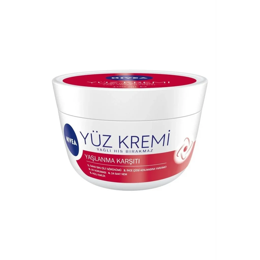 Nivea Yüz Kremi Yaşlanma Karşıtı Yağlı His Bırakmaz 100 ml
