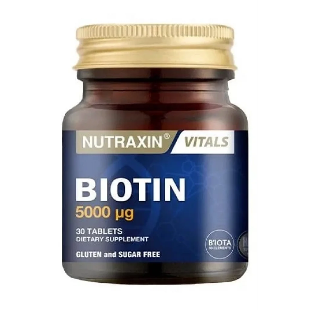 Nutraxin Biotin 5000 mg 30 Tablet