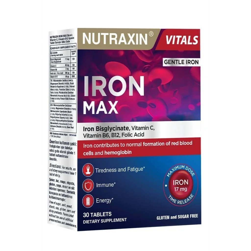 Nutraxin Iron Max 17 mg 30 Tablet