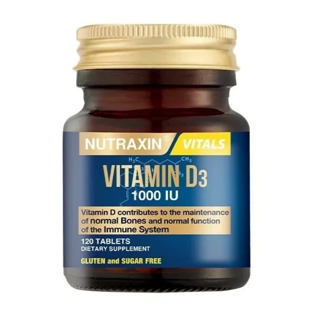 Nutraxin Vitamin D3 1000 IU 120 Tablet