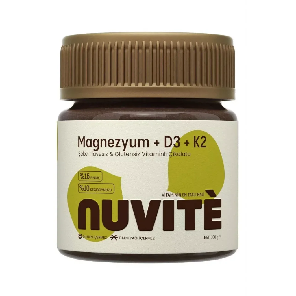 Nuvite Magnezyum Çikolata Aromalı 300 gr