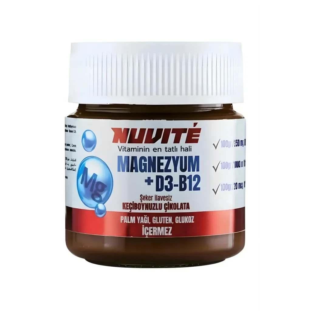 Nuvite Magnezyum D3 B12 200 gr