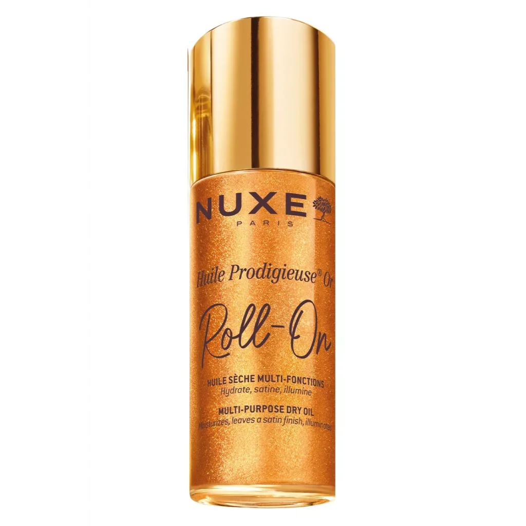 Nuxe Huile Prodigieuse OR Roll-on Çok Amaçlı Simli Kuru Yağ 60 ml