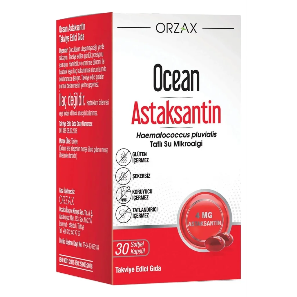 Ocean Astaksantin 30 Kapsül