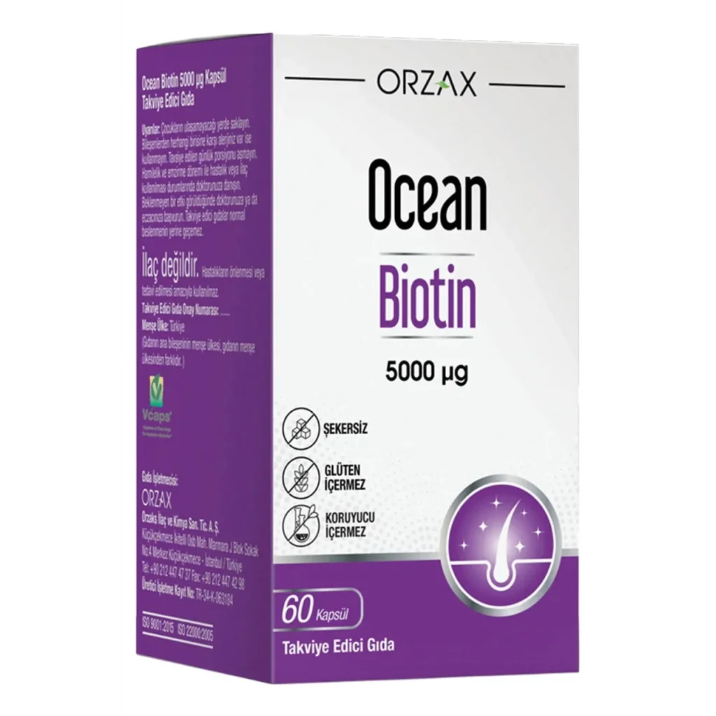 Ocean Biotin 5000 mcg 60 Kapsül
