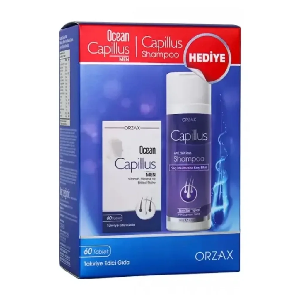 Ocean Capillus Men 60 Tablet + Capillus Şampuan 200 ml Hediyeli
