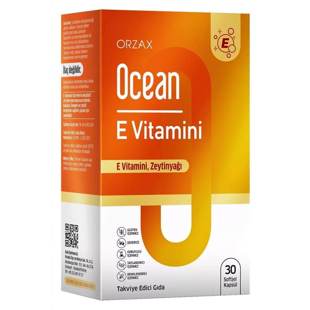 Ocean E Vitamini 30 Kapsül