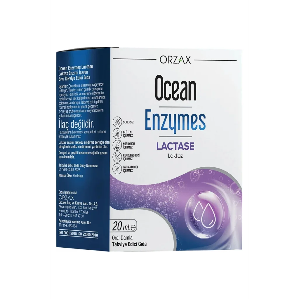 Ocean Enzymes Lactase Damla 20 ml